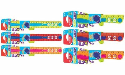 Lineal Kidy Grip 30cm auf Blister, sortiert
