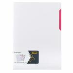 Idena Sichtmappe PP A4 weiß/pink