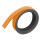 Magnetband 10mmx100cm orange, beschriftbar