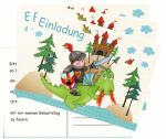 Einladungskarten 5 Stück 15x10,5cm