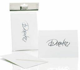 Briefkarte B6 HD 5/5 weiß RÖSSLER 1181956009  DANKE