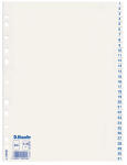 LEITZ Plastikregister 131 A4 weiß Economy