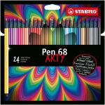 STABILO Pen 68 24er Kartonetui „ARTY"
