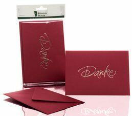 Briefkarte B6 HD 5/5 rosso RÖSSLER 1181956072  DANKE