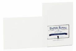 Karten 20 Stück A6 Paper Royal weiß Gerippt