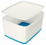 LEITZ MyBox 18l mit Deckel weiß/blau