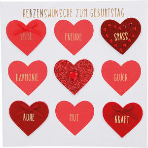 Glamour Klappkarte quadratisch Motiv 28