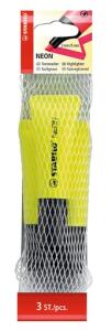 STABILO NEON 3er Netz gelb 4006381401210