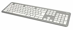 Funktastatur und Maus Set KMW 700 silber weiß - 1 USB Empfänger, 2 AAA Batterien, 1 AA Batterie, Hama