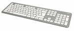 Funktastatur und Maus Set KMW 700 silber weiß - 1 USB Empfänger, 2 AAA Batterien, 1 AA Batterie, Hama