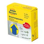 Zweckform Bewertungspunkt Ø19 mm Pfeil blau/gelb 3860 Spender 250 St permanent