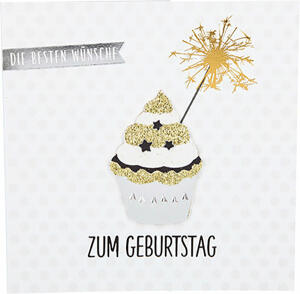 Glamour Klappkarte quadratisch Motiv 21