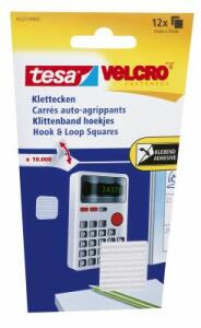 Klettband Z.Aufkleben weiß 25mm : 25mm