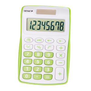 Taschenrechner 120G 8-stellig, grün, Genie