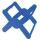 HAN Hängeregistraturkorb X-CROSS - für 35 Hängemappen, blau