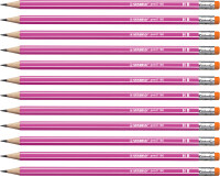 STABILO pencil 160 mit Radierer HB pink