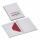 Kartenmappe 8/8 A6Hd/C6 Paper Royal grau Gerippt