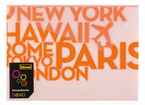 Idena Versandtasche PP C4 Neon orange