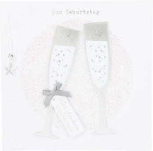 Glamour Klappkarte quadratisch Motiv 24