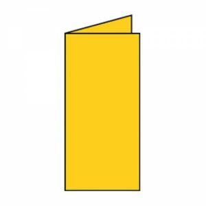 Coloretti Karten 5 Stück DL Goldgelb