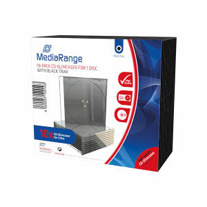CD Hüllen Slim 10ST schwarz MEDIARANGE BOX32