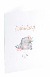 Einladung Love is in the Air roségold B6 - 5 Stück