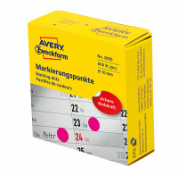 Zweckform Markierungspunkte D10mm magenta 3850 i.Spender