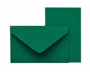 Kartenpack Kleine Feine grün 5/5 - Briefumschlag 57 x 89 mm Karte 53 x 85 mm