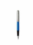 Füller blau Feder M Parker Jotter Original - 2 lange Quink Tintenpatronen in blau und schwarz, kratzfest