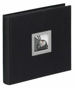 Fotoalbum Black & White schwarz, 26x25 cm, Leinen