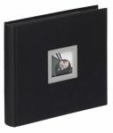 Fotoalbum Black & White schwarz, 26x25 cm, Leinen