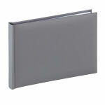 Fotoalbum 24x17cm zum Einkleben grau - 36 weiße...