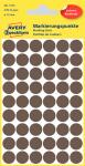 Zweckform Etiketten Ø12 mm taupe 270 Stück 3113 permanent haftend