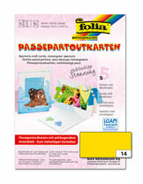 Passepartoutkarten+Kuvert rechteckig Bananeng.5 St.