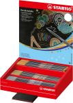Stabilo Fasermaler Pen 68 metallic Display 60 ST/3 Farben