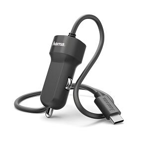 Auto Ladegerät USB Typ C schwarz 5V 15W - 2,4A,