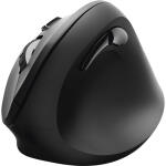 Funkmaus ergonomisch EMW 500 schwarz - vertikal mit 6 Tasten, Hama