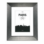 Bilderrahmen Kunststoff Paris grau 10x15cm - für...