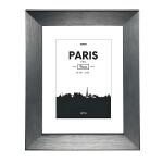 Bilderrahmen Kunststoff Paris grau 10x15cm - für...