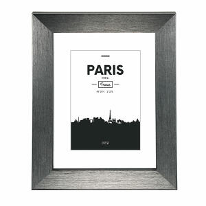 Bilderrahmen Kunststoff Paris grau 20x30cm - für Bildformat 13x18cm, Hama