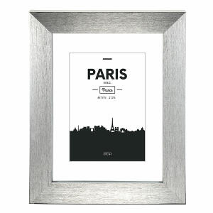 Bilderrahmen Kunststoff Paris silber 30x40cm - für Bildformat 20x48cm, Hama
