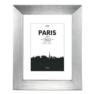 Bilderrahmen Kunststoff Paris silber 30x40cm - für Bildformat 20x48cm,