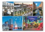Postkarte Hamburg Grüße aus der freien und -...