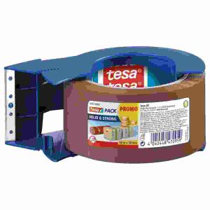 tesapack Solid & Strong Paketband braun+Abroller
