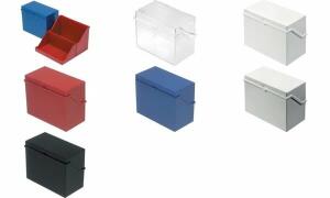 Kleinkartei A5 blau quer