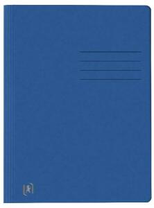 Oxford Schnellhefter TOP FILE+, A4, aus 390 g/m² Karton, für ca. 200 DIN A4-Blätter, mit aufgedrucktem Beschriftungsfeld auf Vorder- und Rückseite, für kaufm. oder Amtsheftung, blau