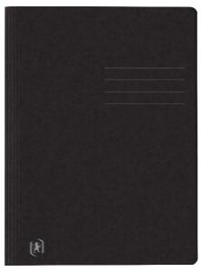 Oxford Schnellhefter TOP FILE+, A4, aus 390 g/m² Karton, für ca. 200 DIN A4-Blätter, mit aufgedrucktem Beschriftungsfeld auf Vorder- und Rückseite, für kaufm. oder Amtsheftung, schwarz