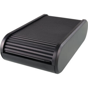 Helit Visitenkartenbox Linear - für 300 Karten, schwarz