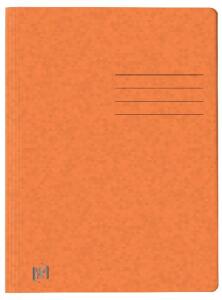 Oxford Schnellhefter TOP FILE+, A4, aus 390 g/m² Karton, für ca. 200 DIN A4-Blätter, mit aufgedrucktem Beschriftungsfeld auf Vorder- und Rückseite, für kaufm. oder Amtsheftung, orange