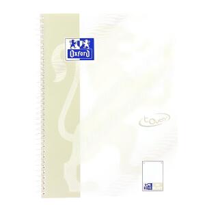 Oxford TOUCH Collegeblock A4+, 80 Blatt, Dotted, lichtgrau